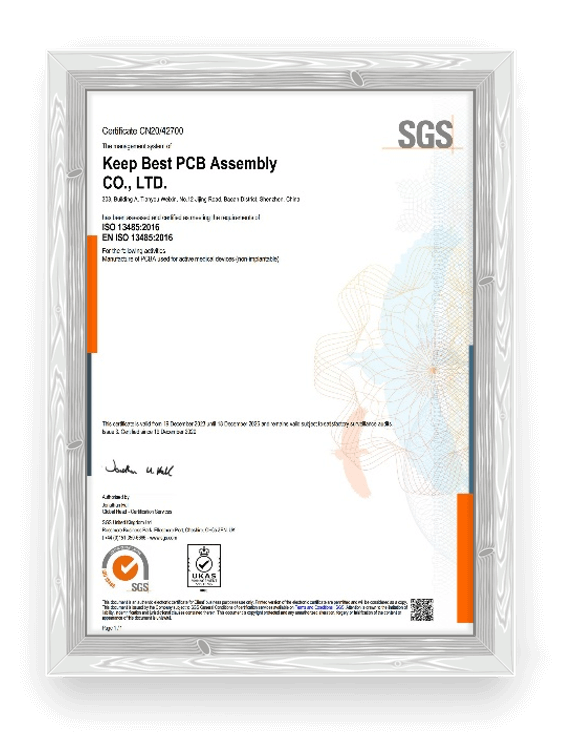 ISO13485-Medical Quality Management System Certificate