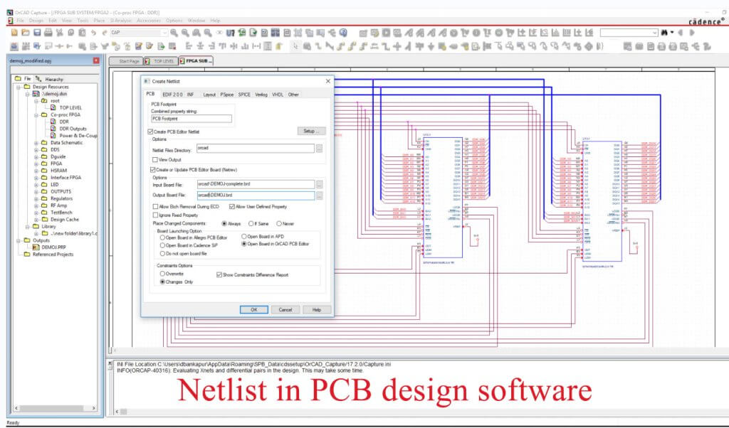 Netlist-in-PCB-design-software