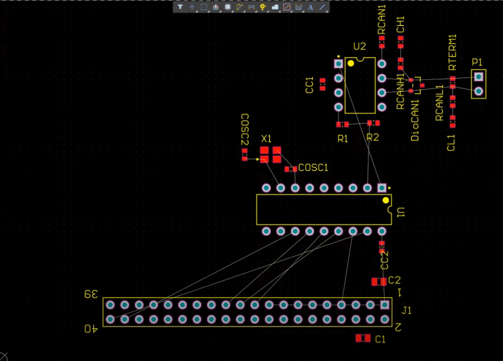 Routing in PCB design software