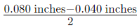 Annular ring size calculation formula-3