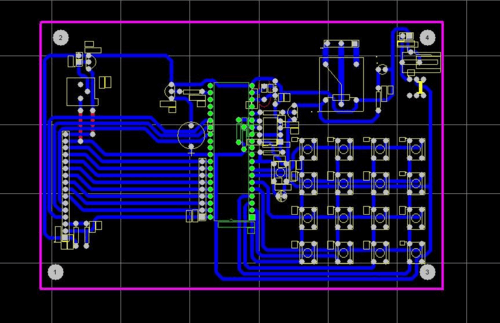 PCB design example diagram